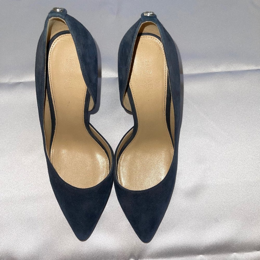 Michael Kors Navy Suede Pumps